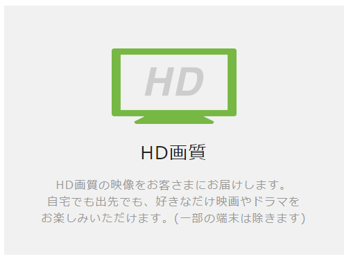 huluはHD画質で視聴可能
